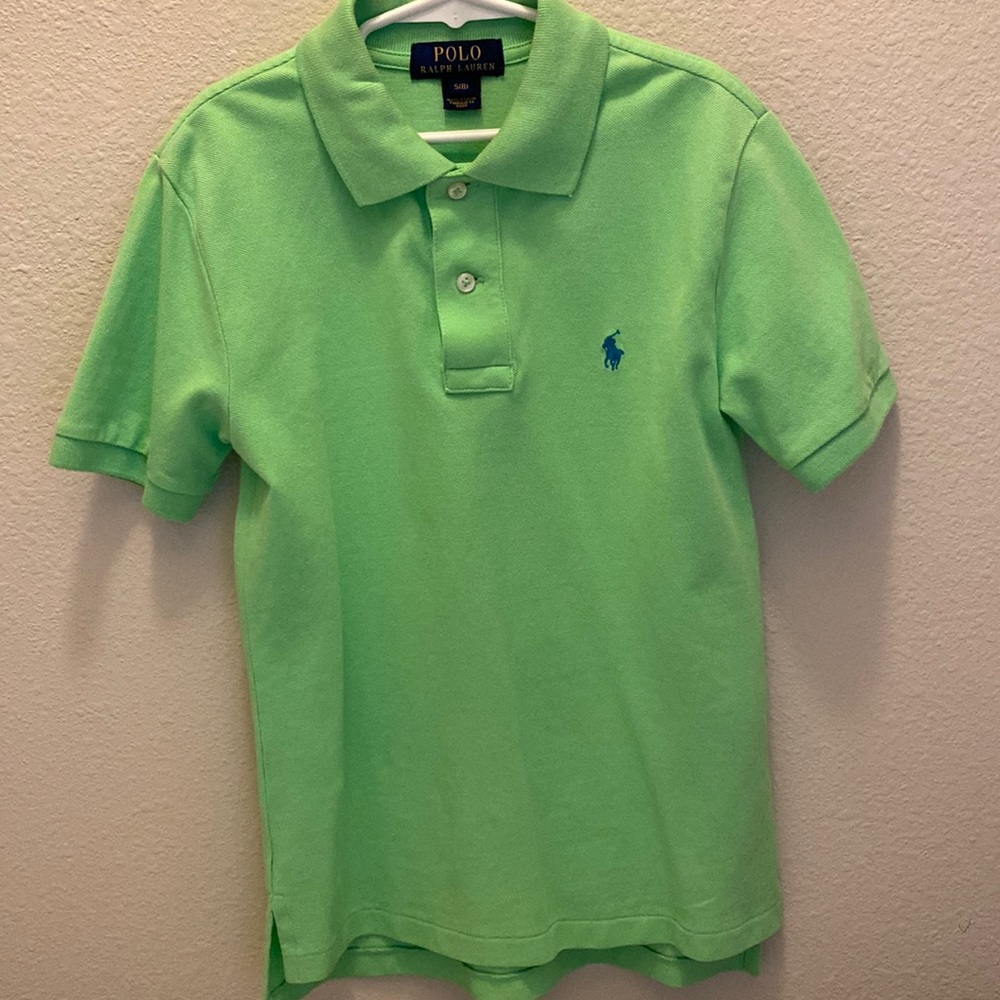 Boy’s Lime Polo By a Ralph Lauren Shirt